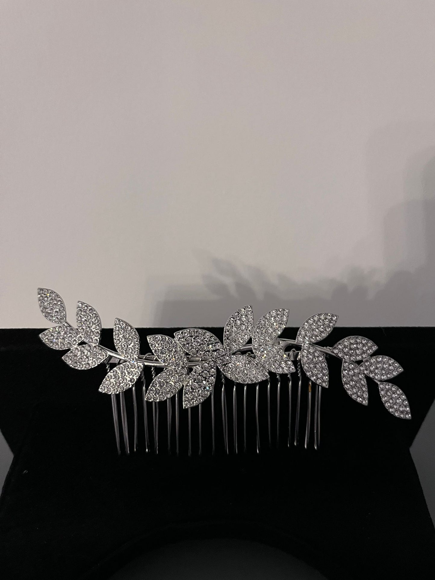 Leaf Comb Rhinestone Set Hair Vine
