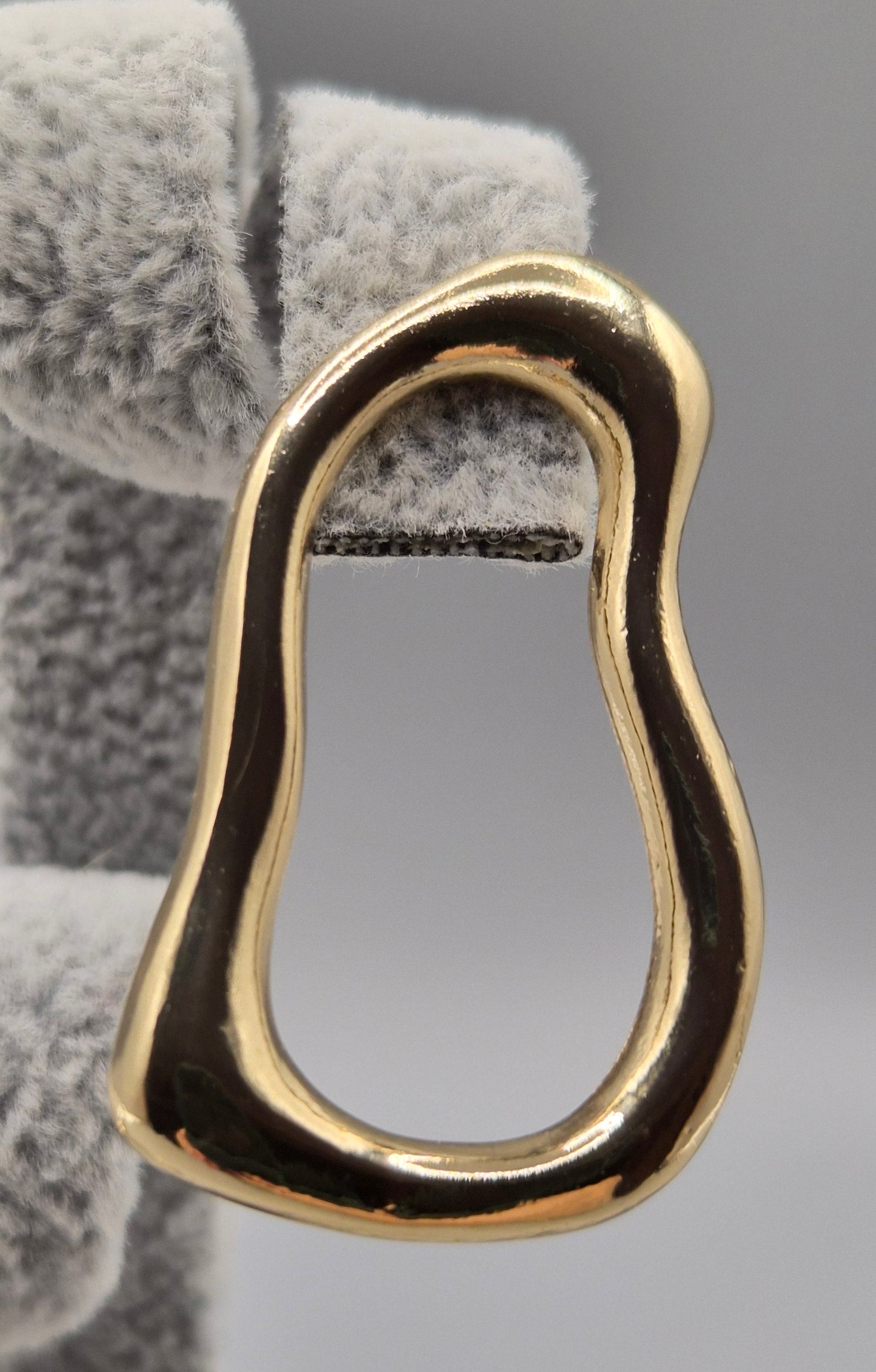 Squiggles Open Design Gold Earrings