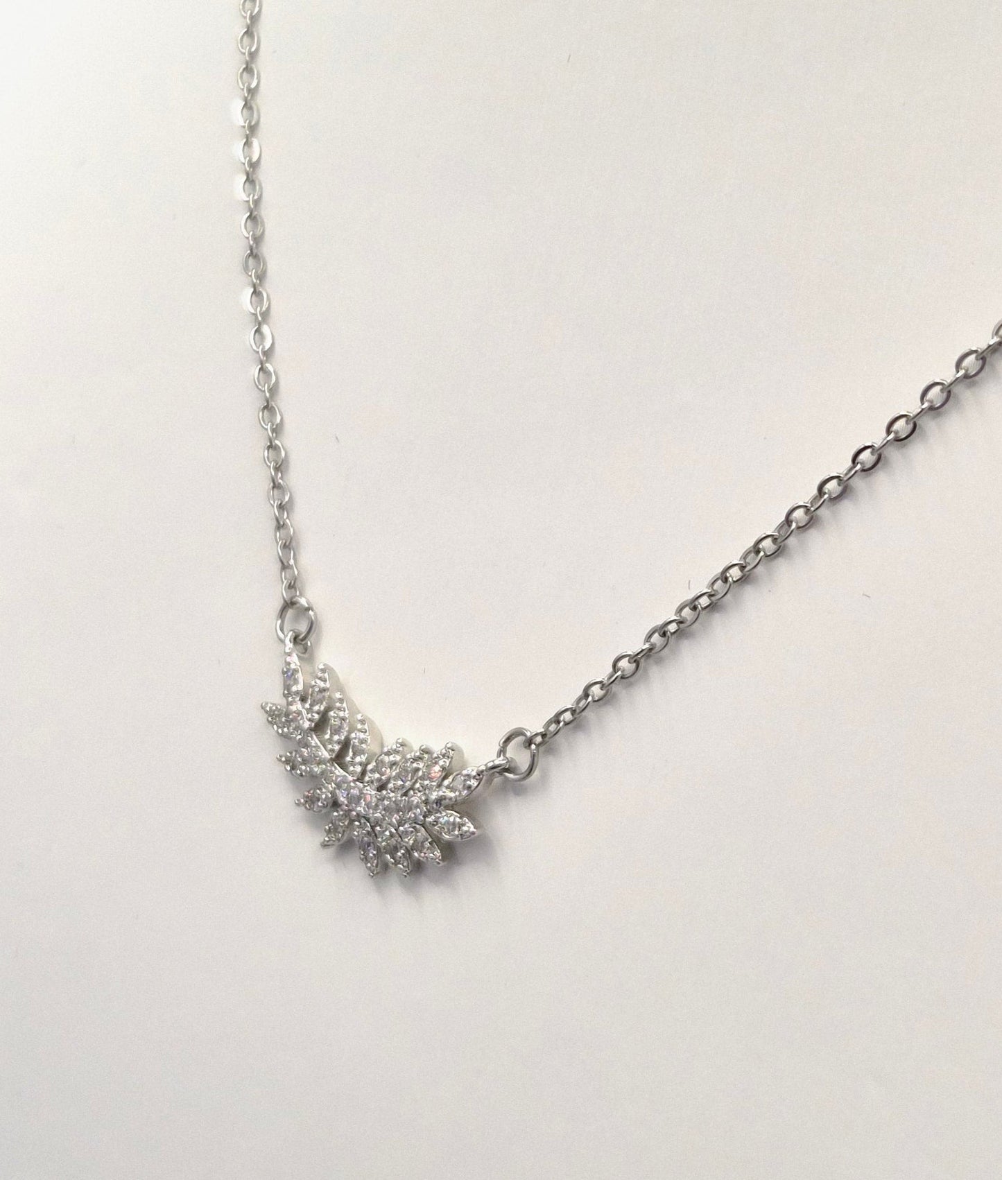 Fern Cubic Zirconia Pendant