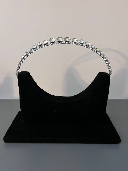 Single Row Graduated Rhinestone Head Band