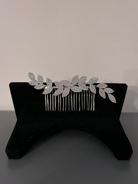 Leaf Comb Rhinestone Set Hair Vine