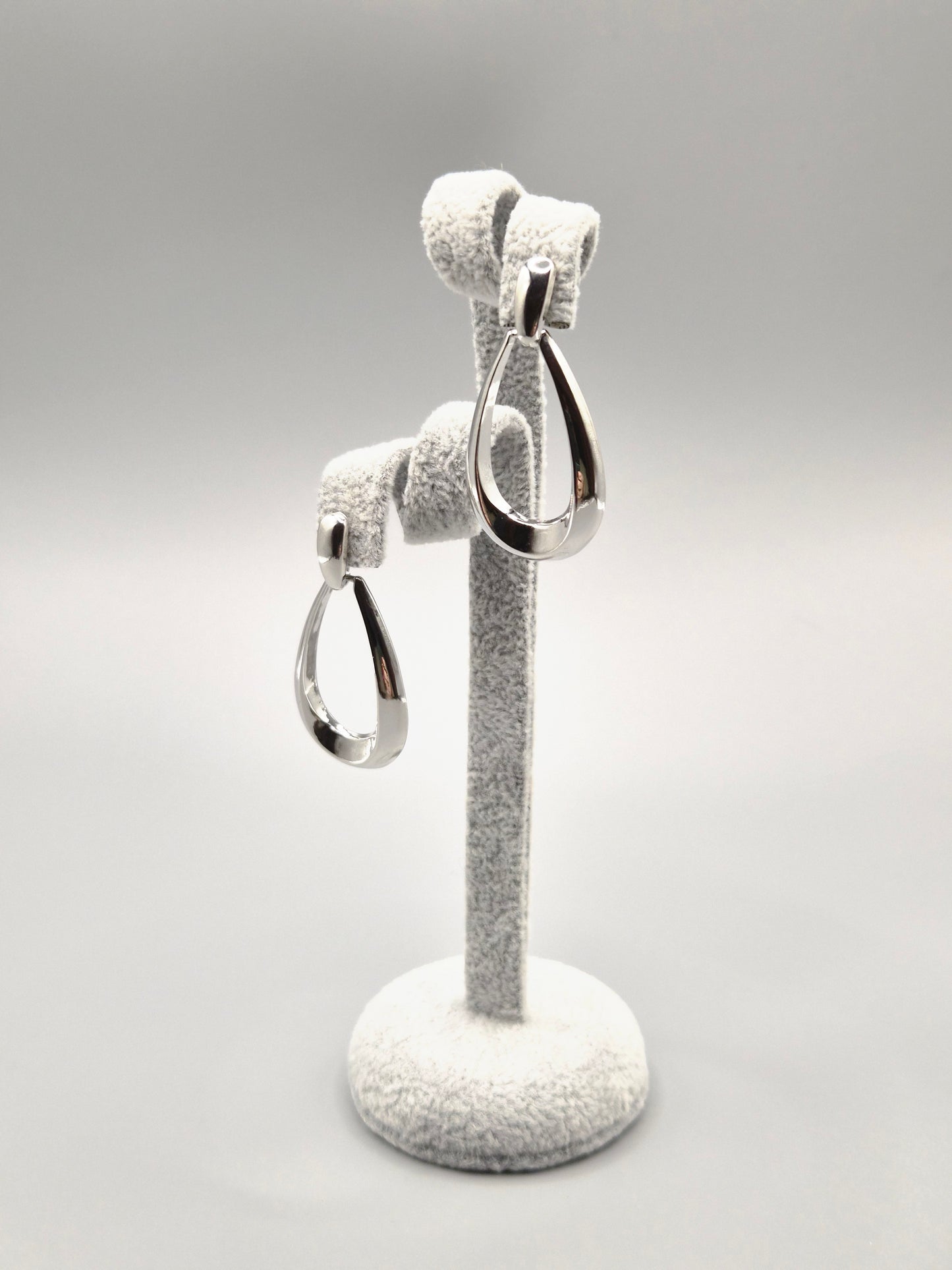 Open Pear Shaped Drop Earrings