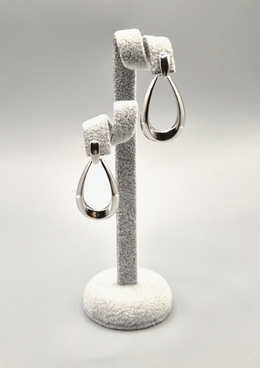 Open Pear Shaped Drop Earrings