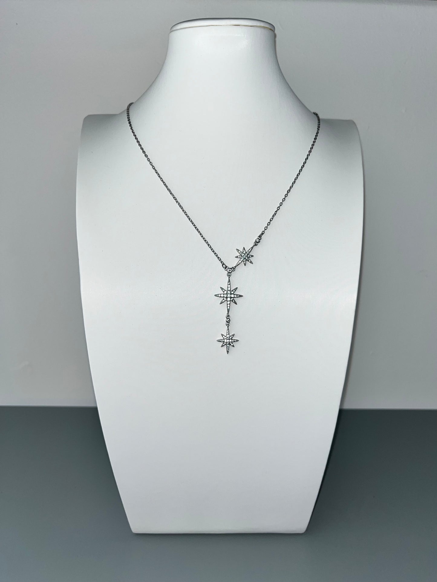 Trilogy Long Star Cubic Zirconia Pendant