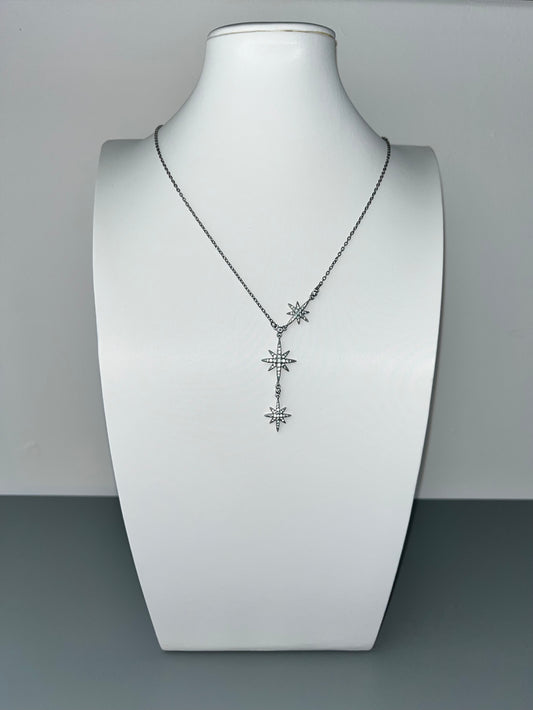 Trilogy Long Star Cubic Zirconia Pendant