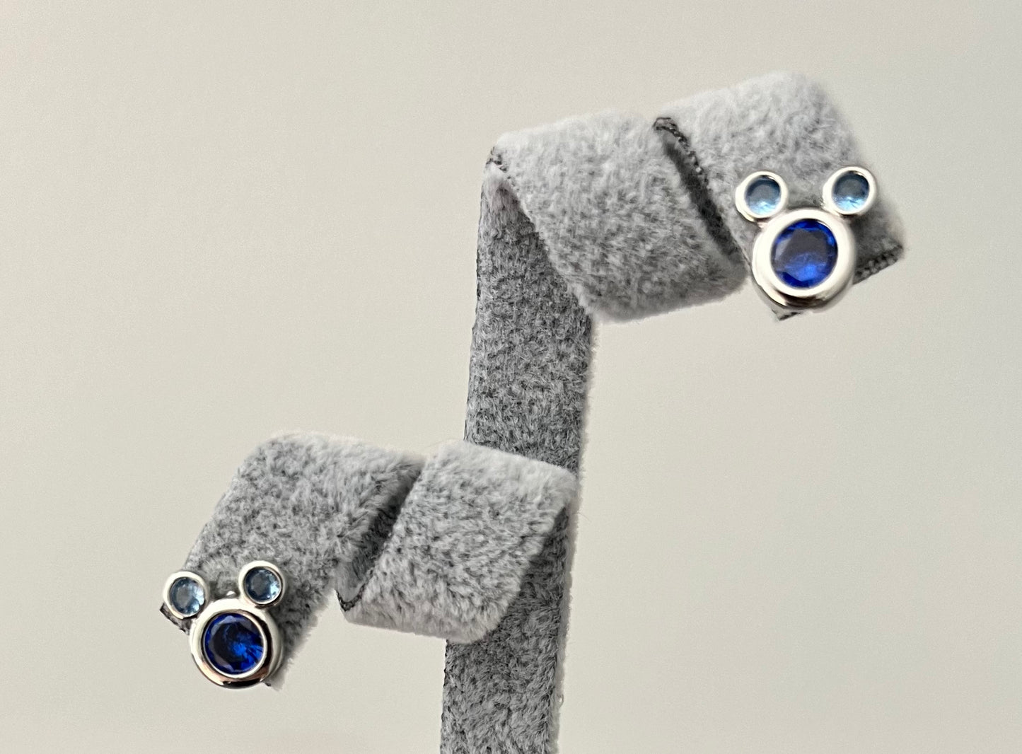 Teddy Head Sky & Sea Blue Stone Stud Earrings