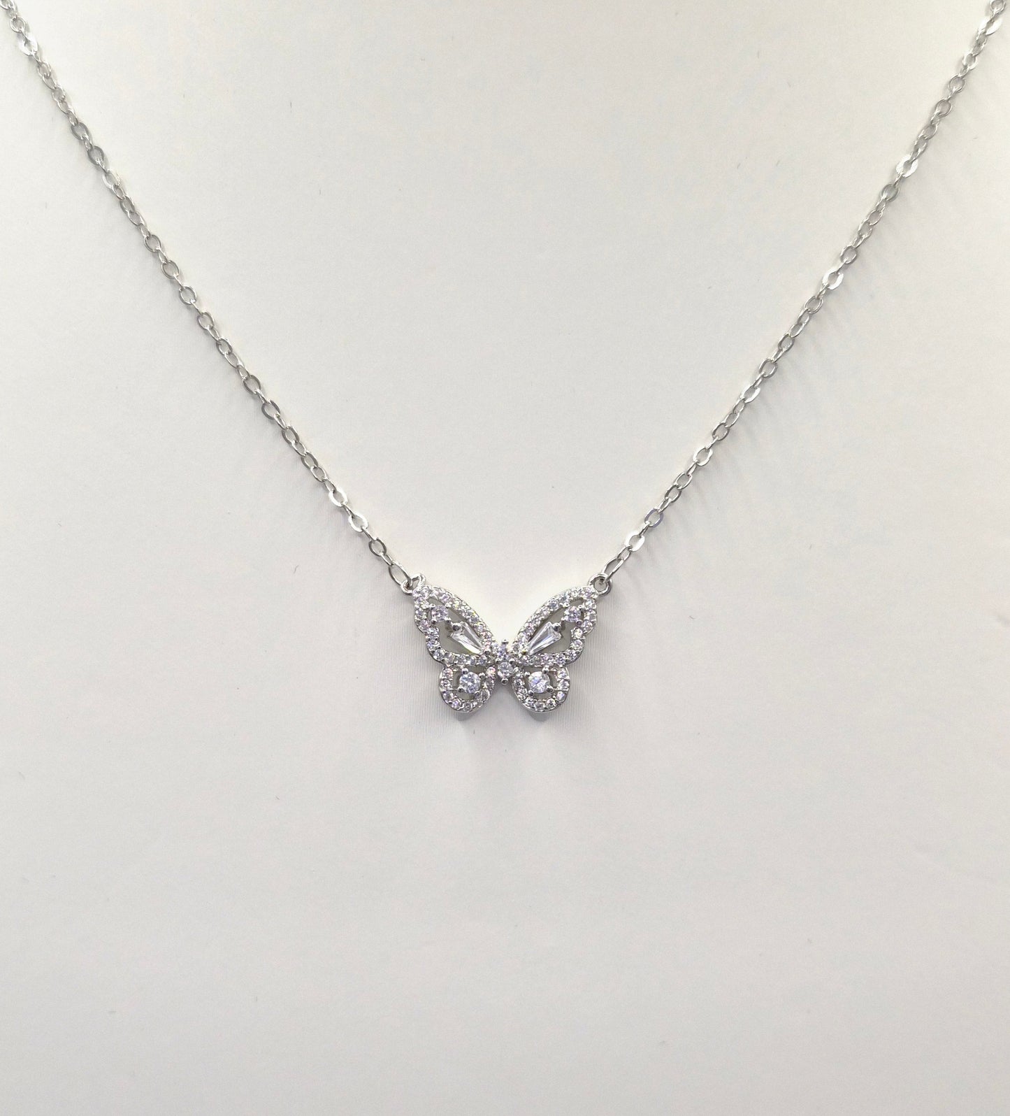 Butterfly Cubic Zirconia Pendant