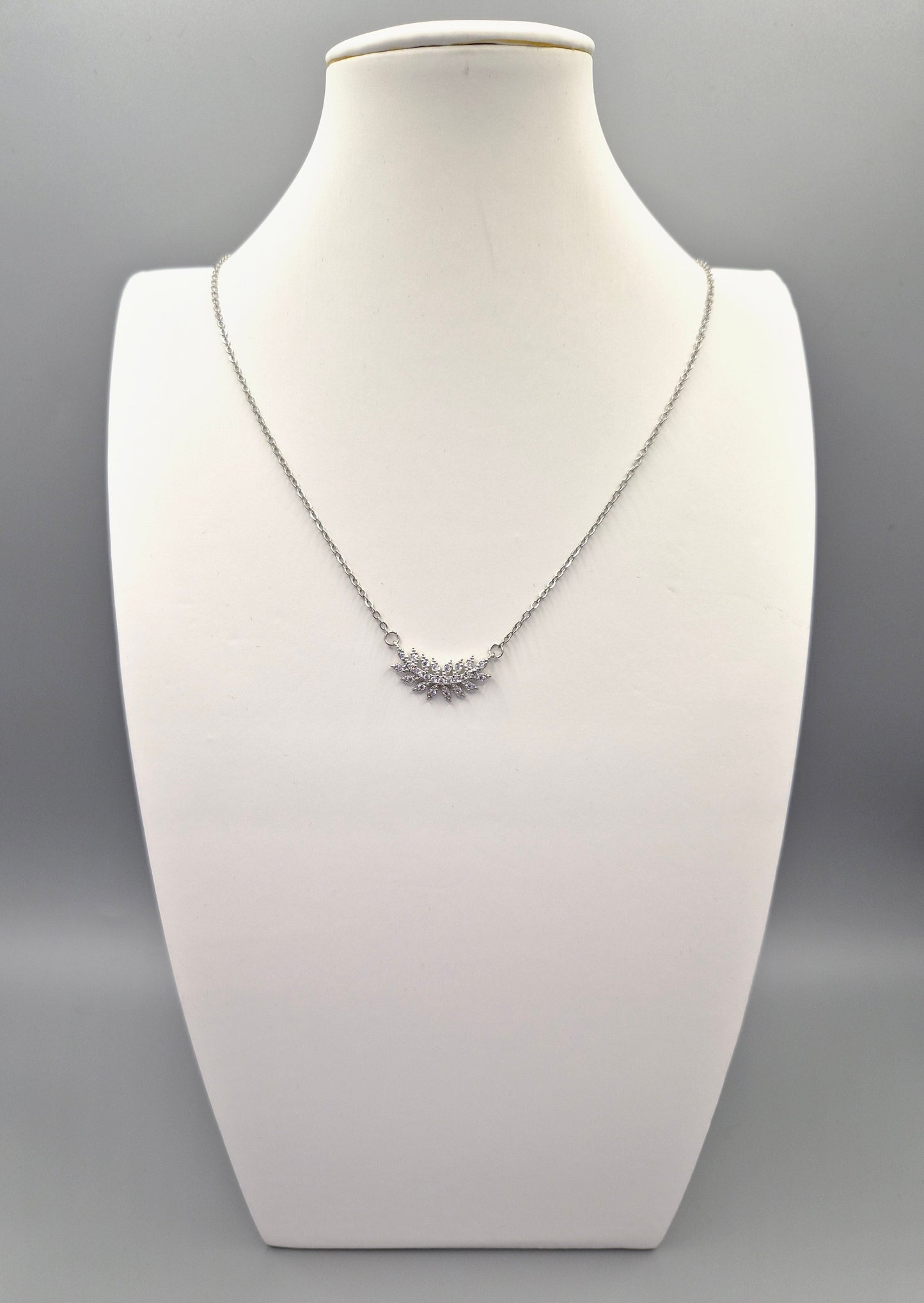 Fern Cubic Zirconia Pendant