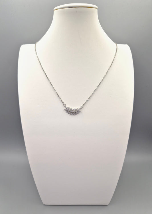 Fern Cubic Zirconia Pendant