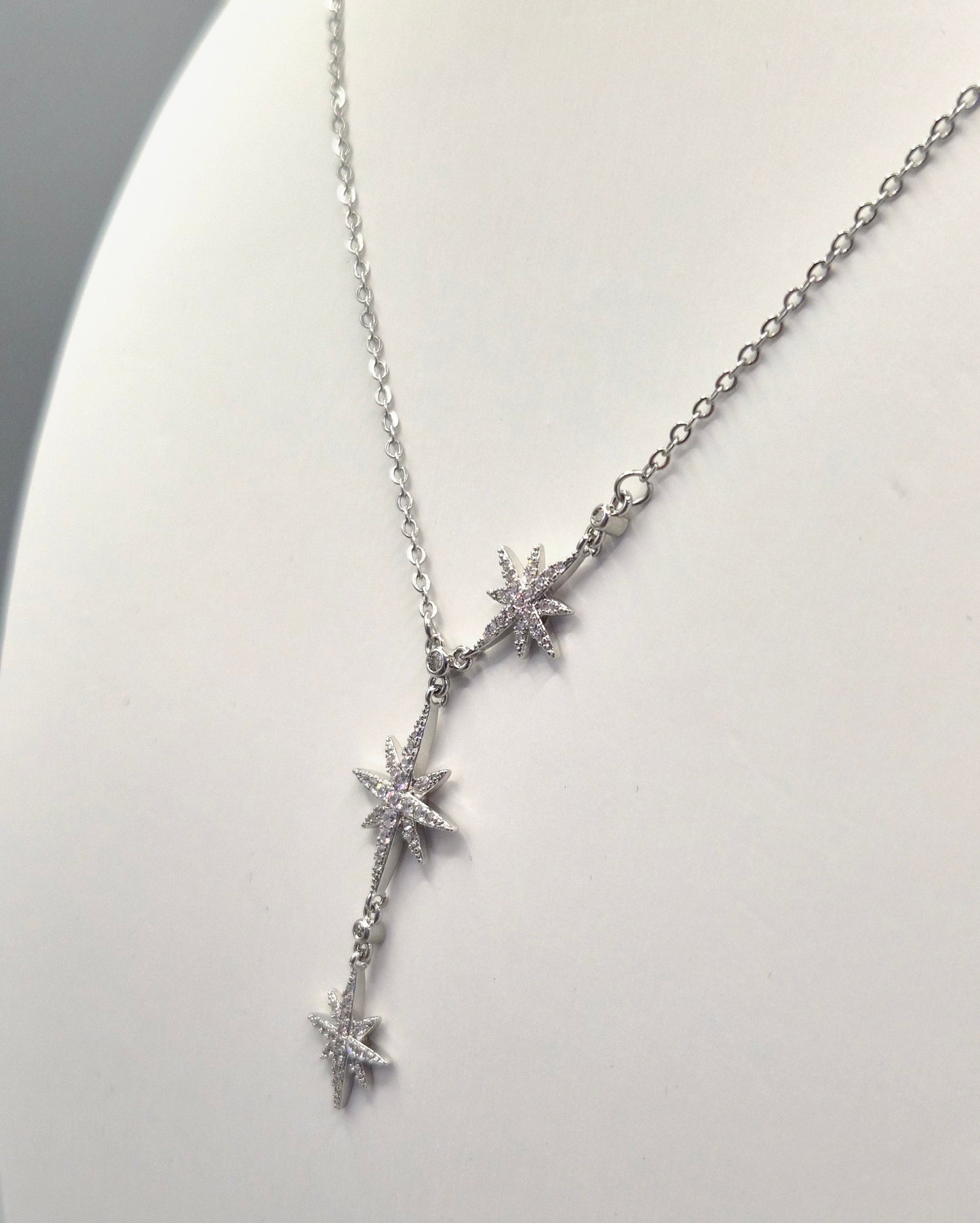 Trilogy Long Star Cubic Zirconia Pendant