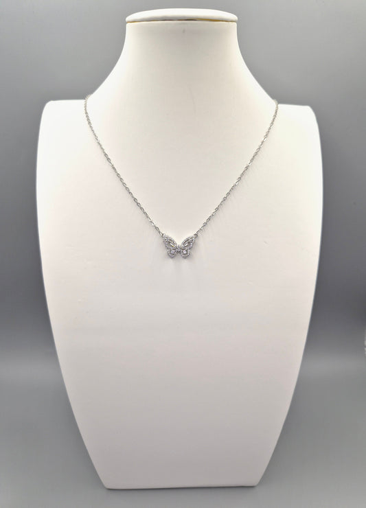 Butterfly Cubic Zirconia Pendant