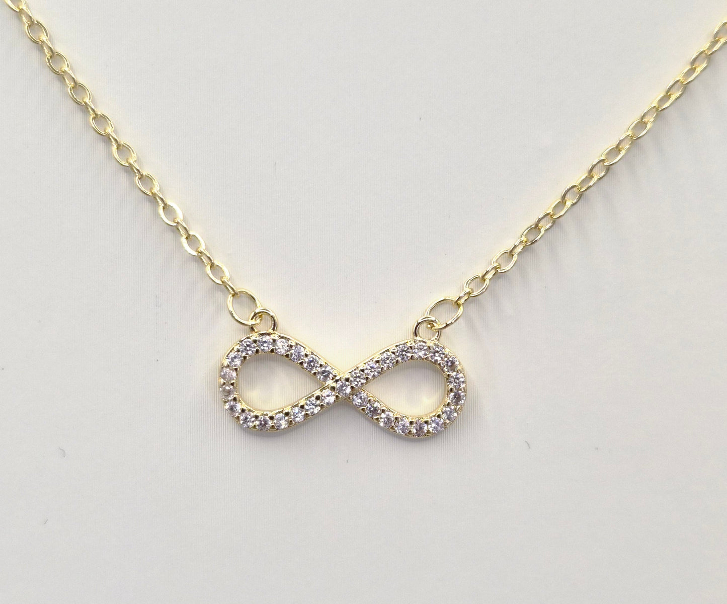 Infinity Yellow Set Cubic Zirconia Pendant