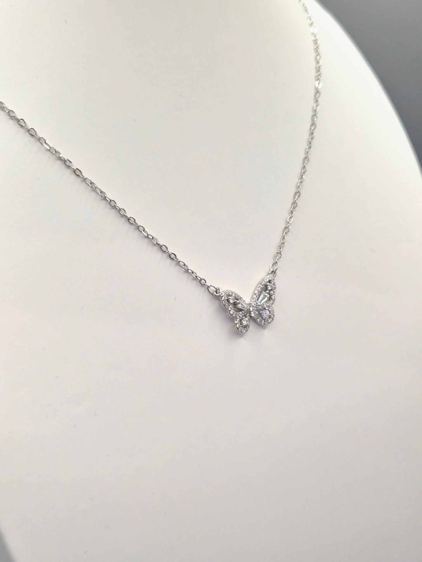 Butterfly Cubic Zirconia Pendant