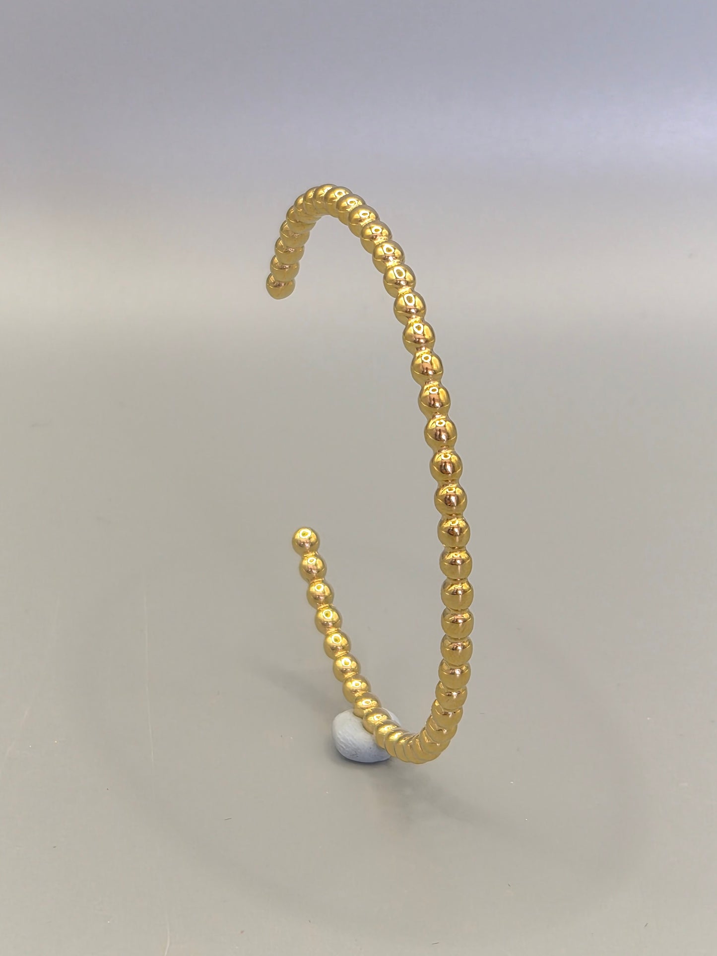 Torque Bangle Ball Design Yellow Coloured