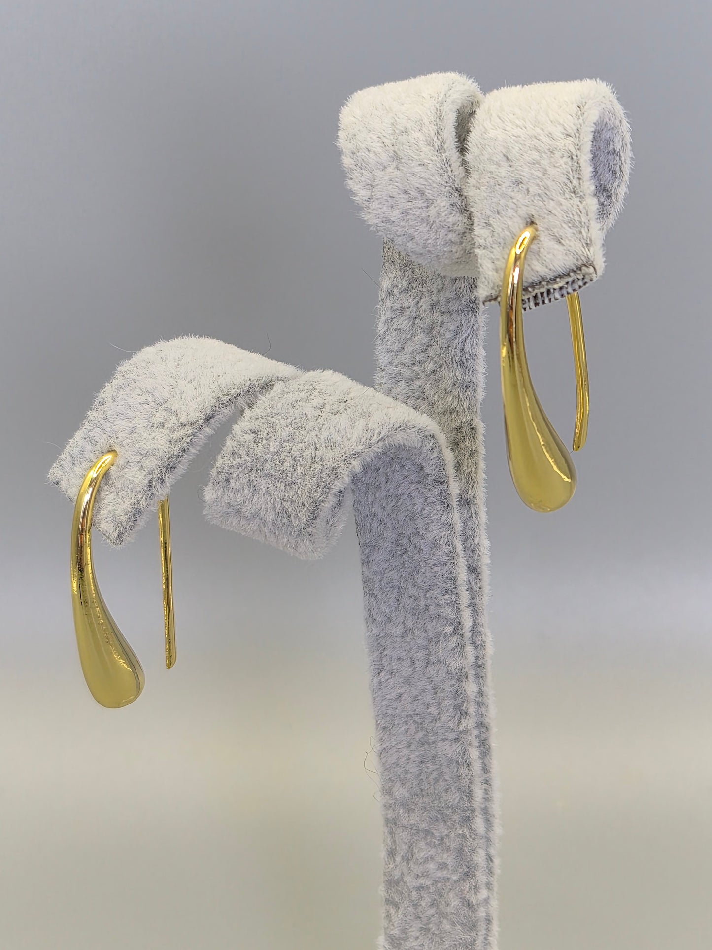 Water Drop Hook Through Earrings Yellow Set
