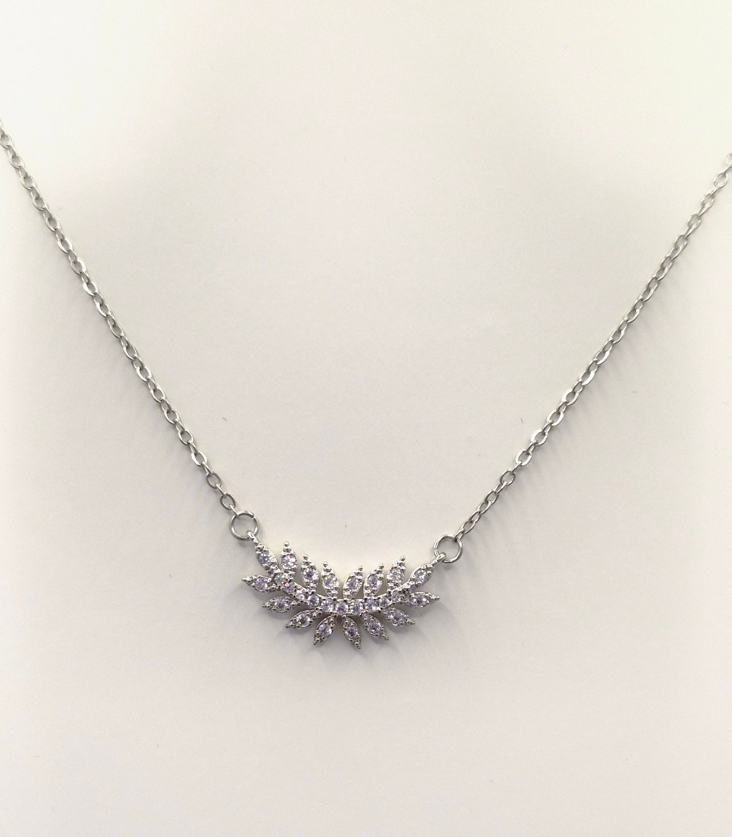 Fern Cubic Zirconia Pendant
