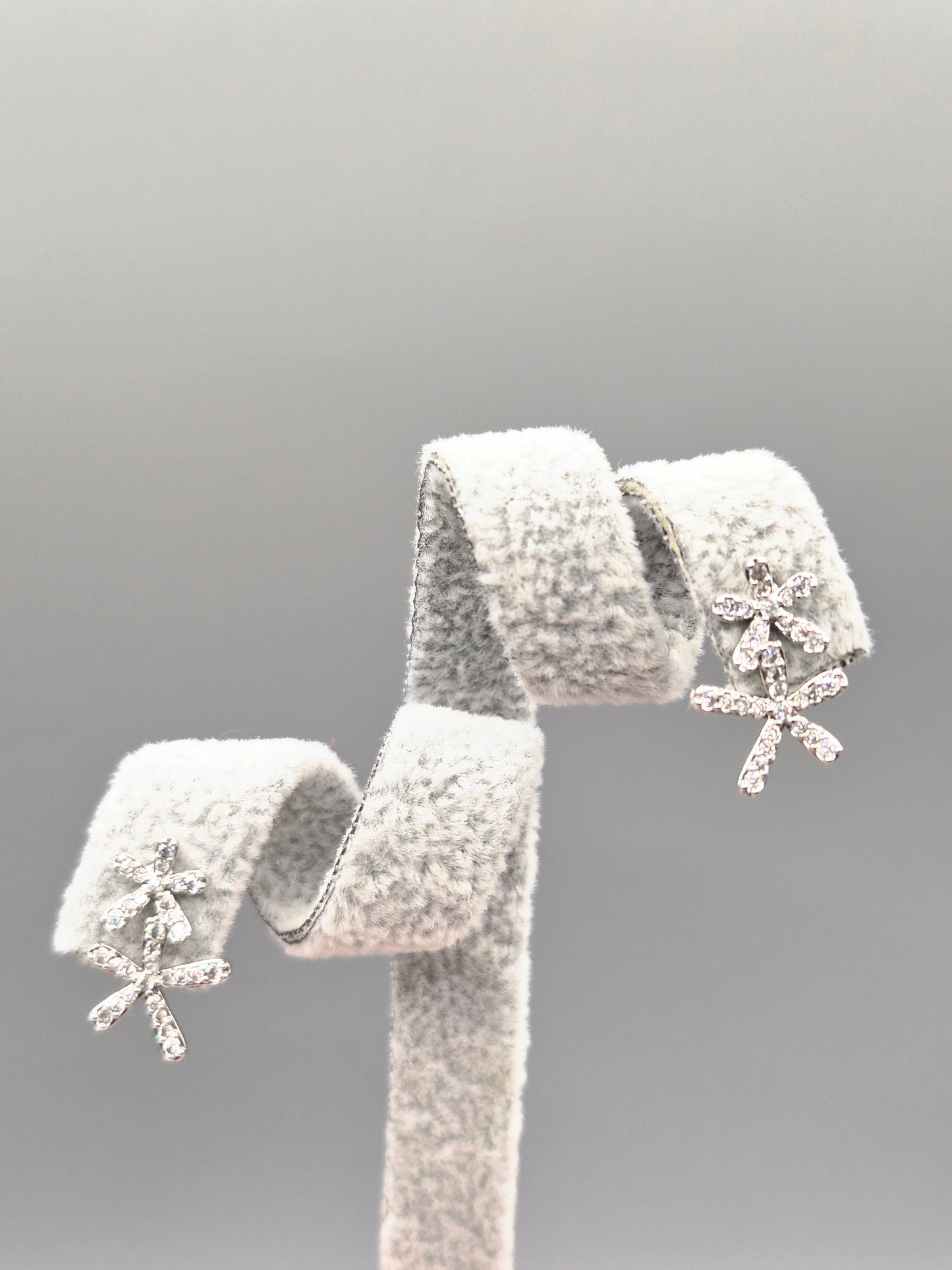 Double Star Cubic Zirconia Stud Earrings
