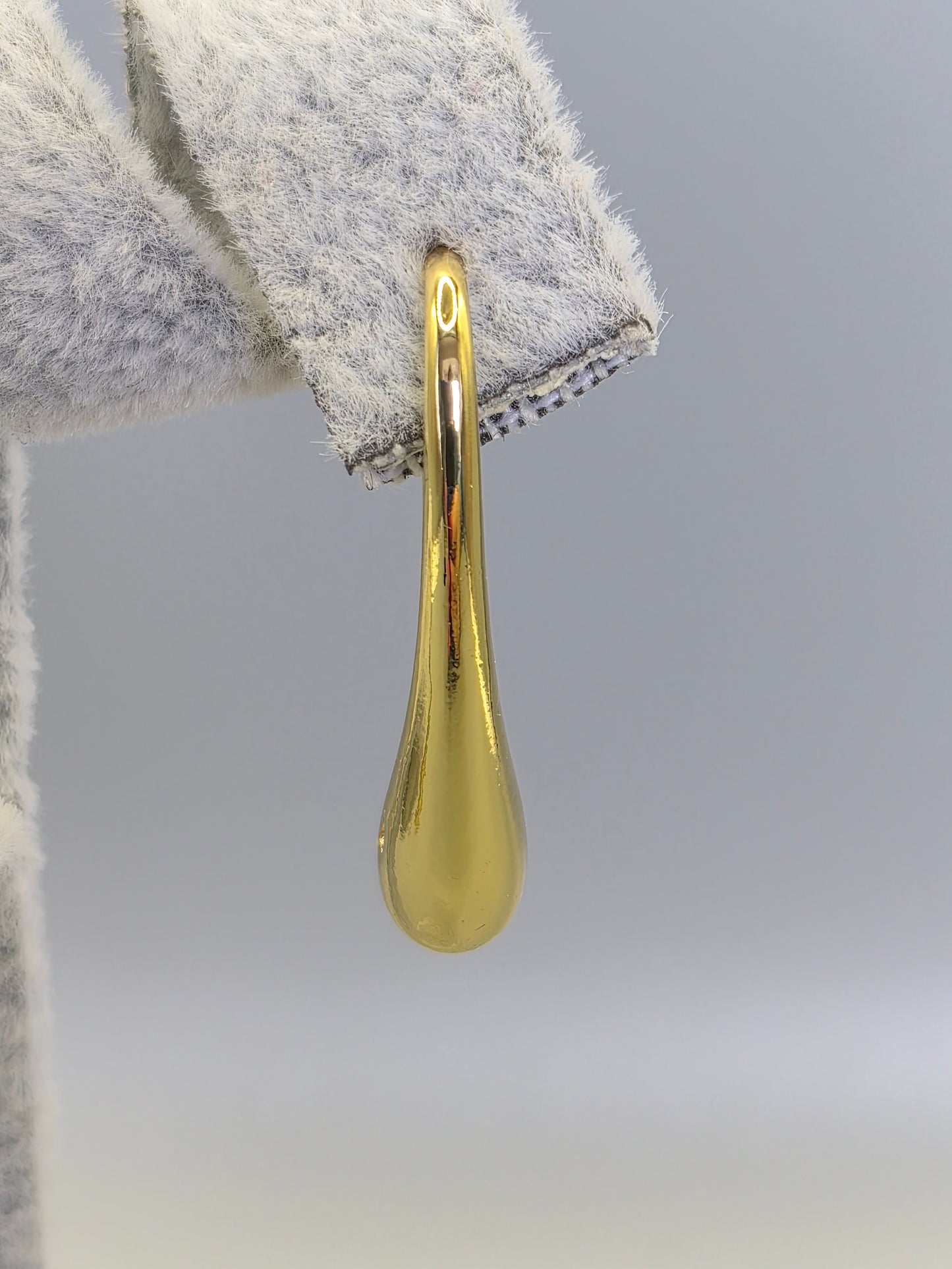 Water Drop Hook Through Earrings Yellow Set
