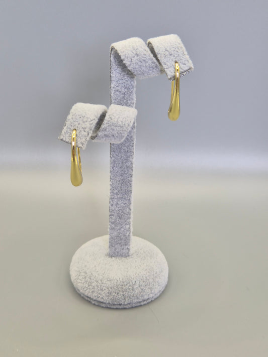 Water Drop Hook Through Earrings Yellow Set