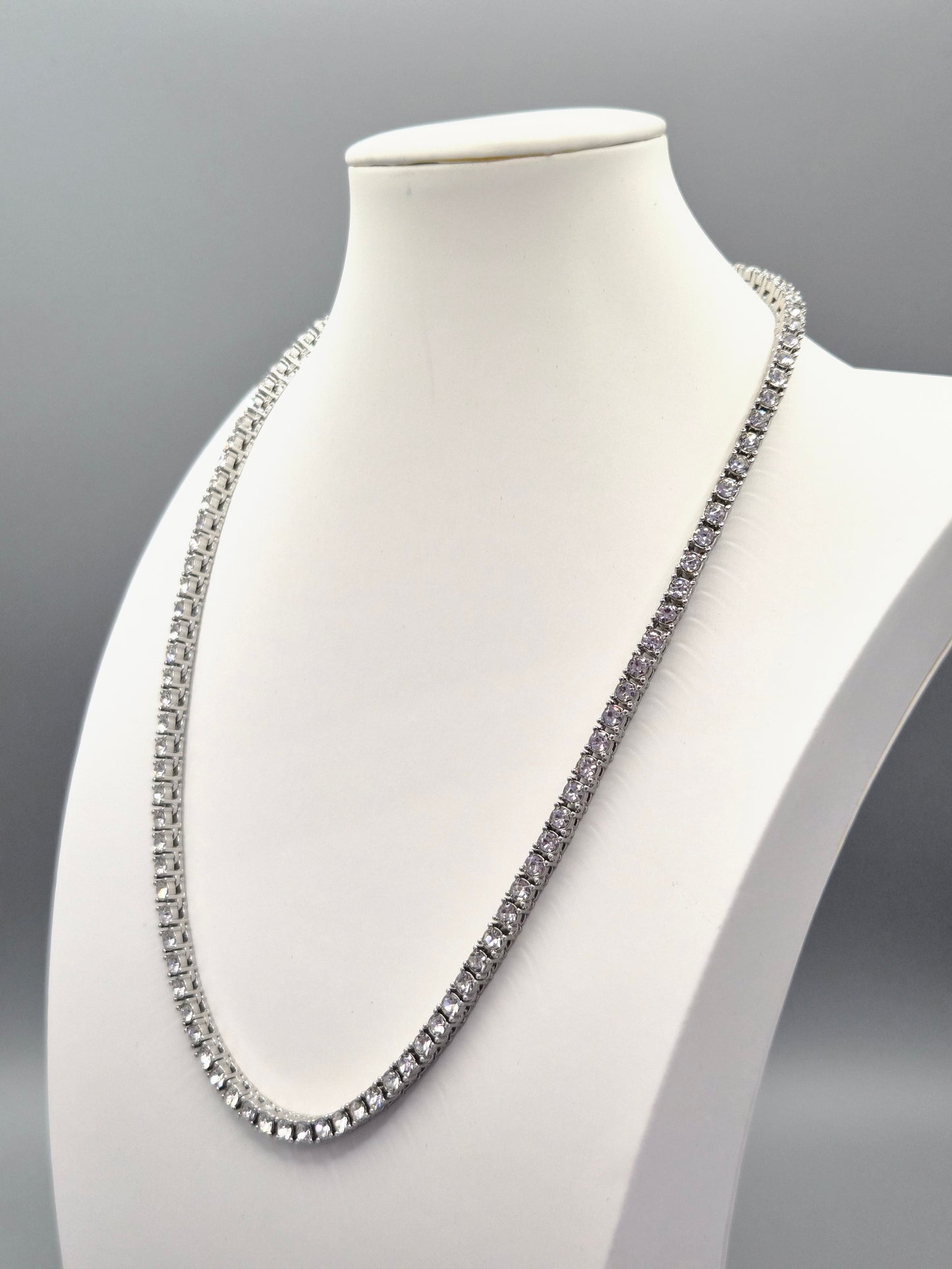 Cubic Zirconia 20" Line Necklace