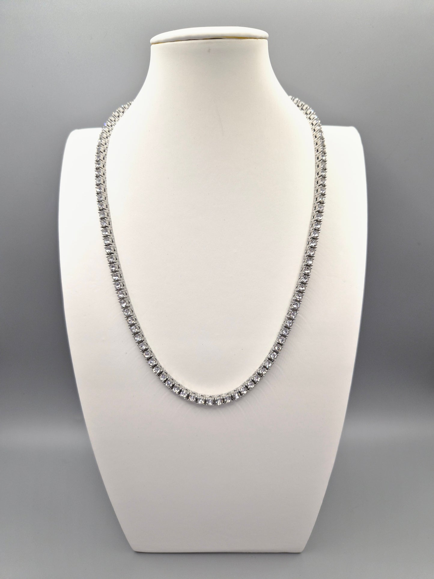 Cubic Zirconia 20" Line Necklace