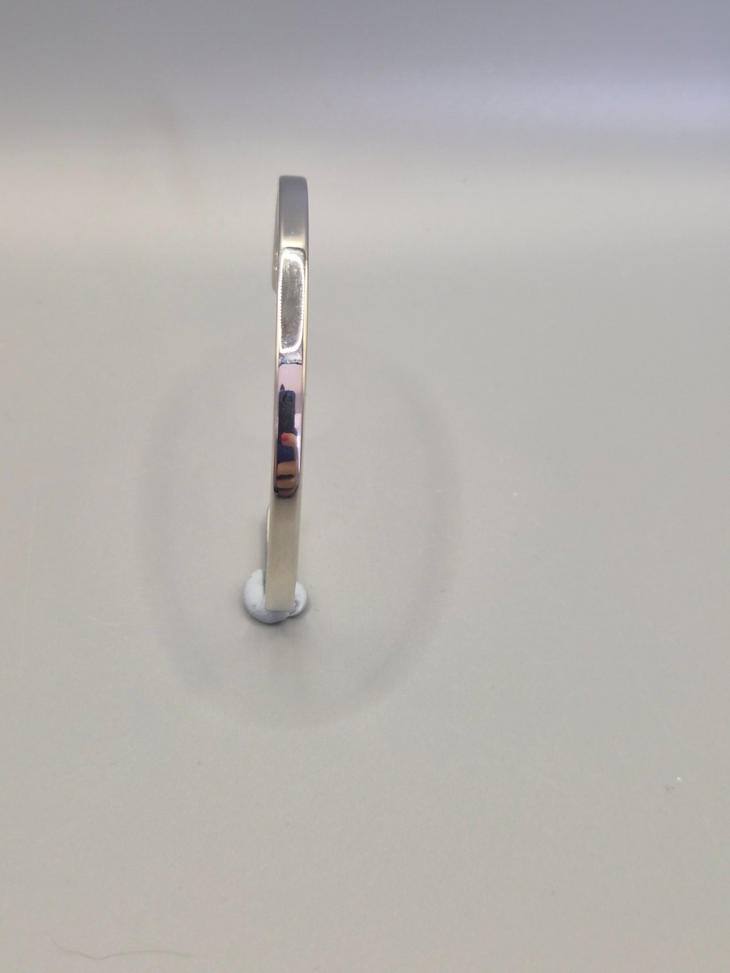 Torque Bangle Silver Coloured