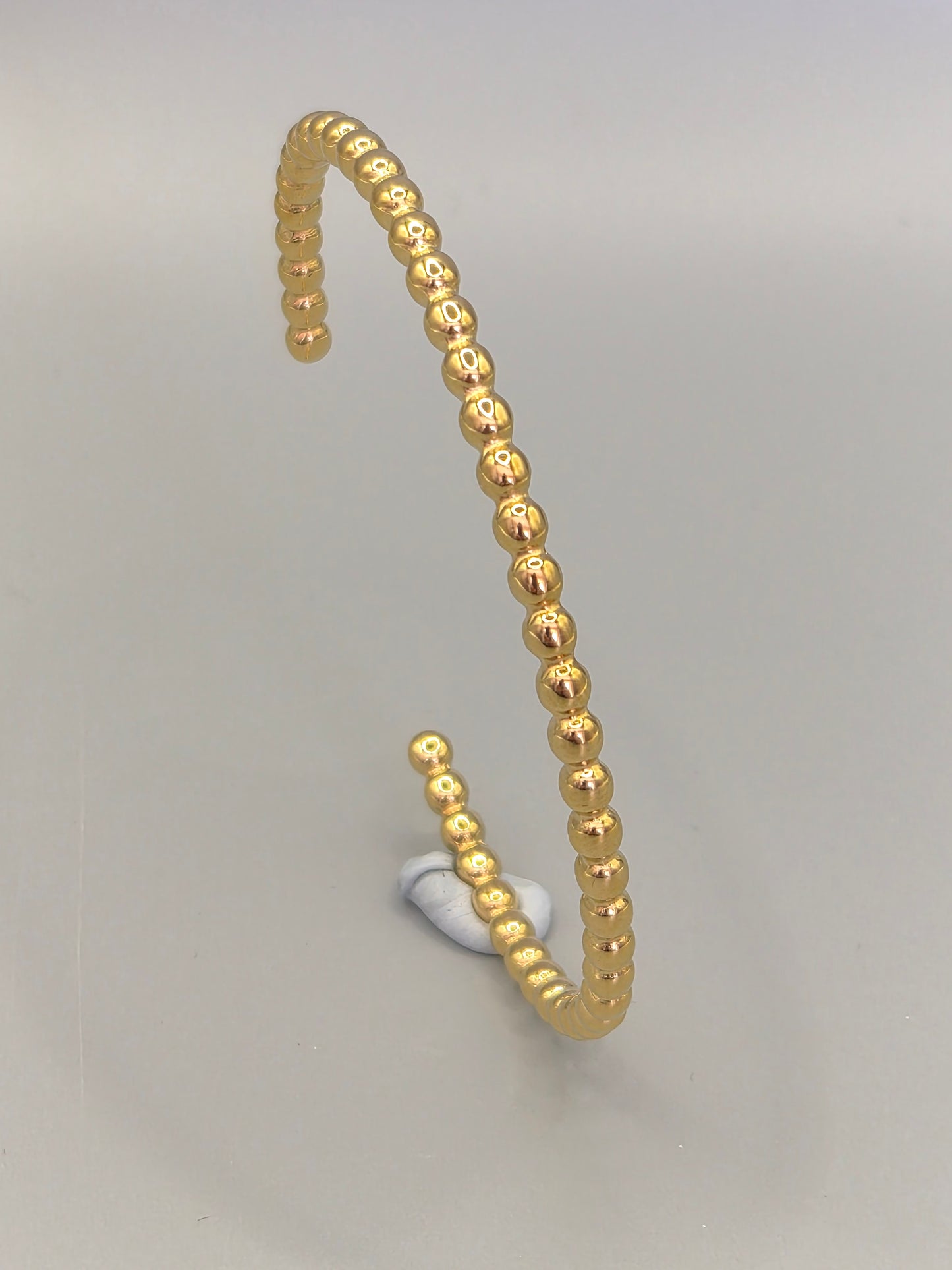 Torque Bangle Ball Design Yellow Coloured