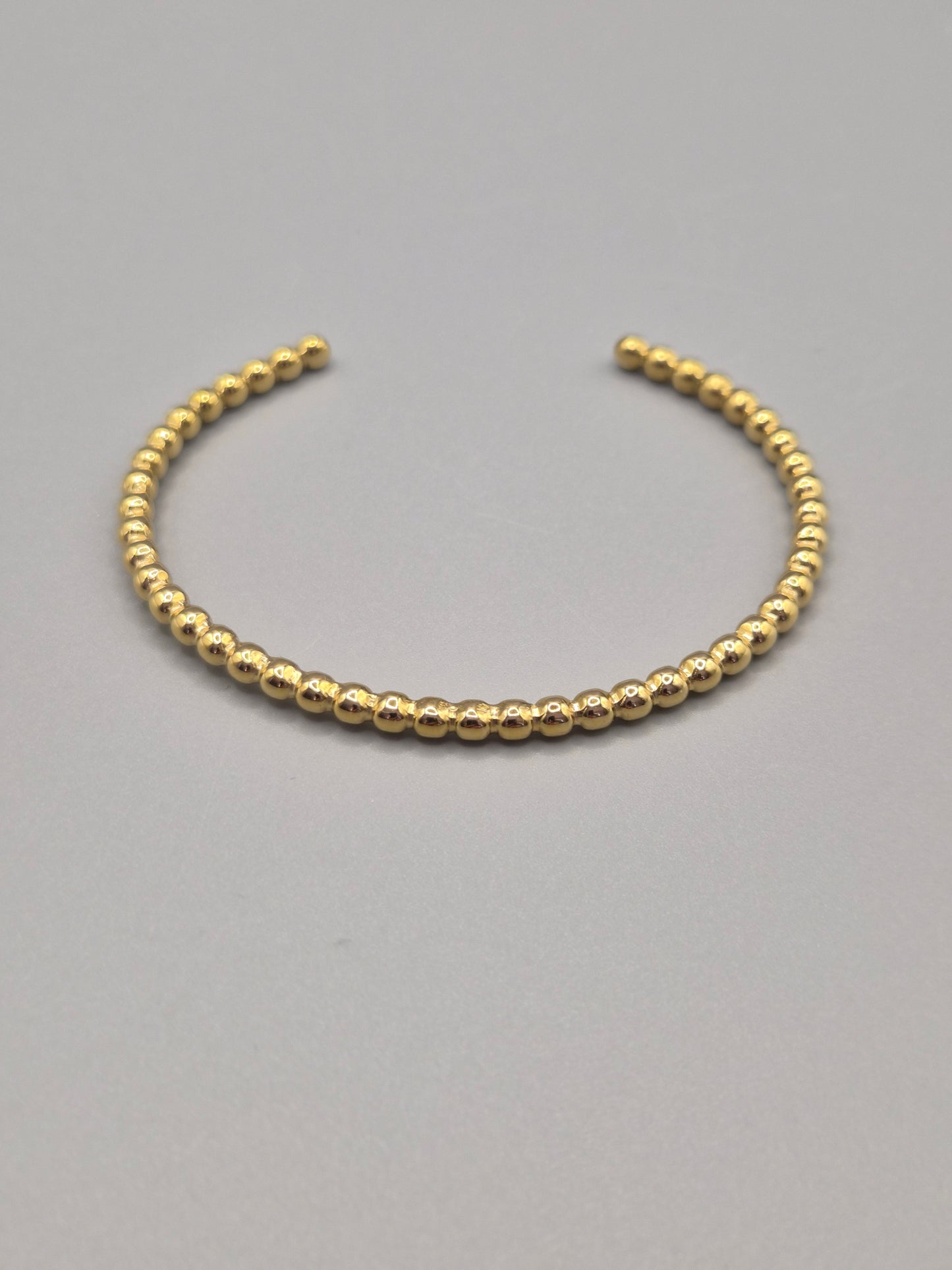 Torque Bangle Ball Design Yellow Coloured