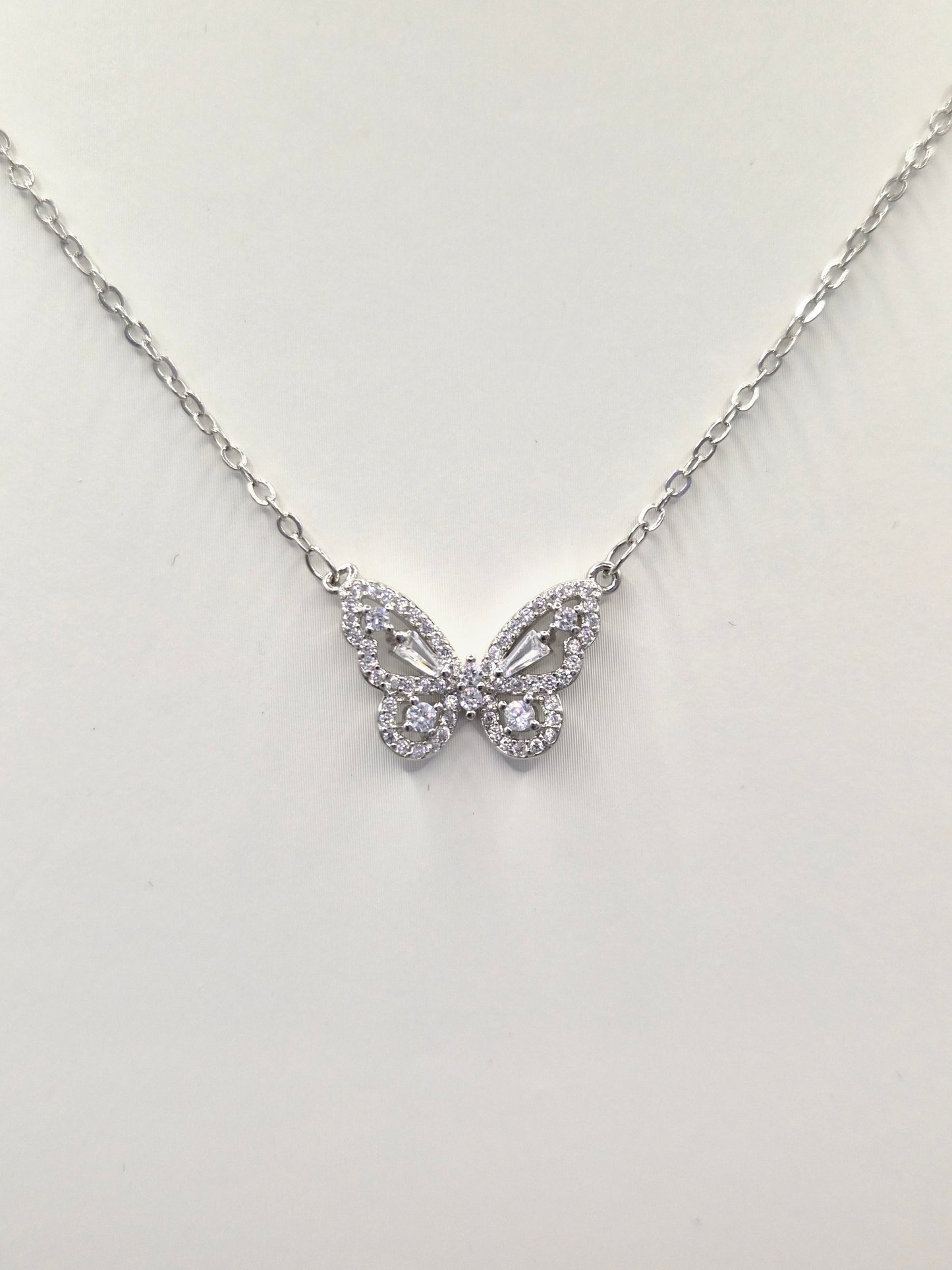 Butterfly Cubic Zirconia Pendant
