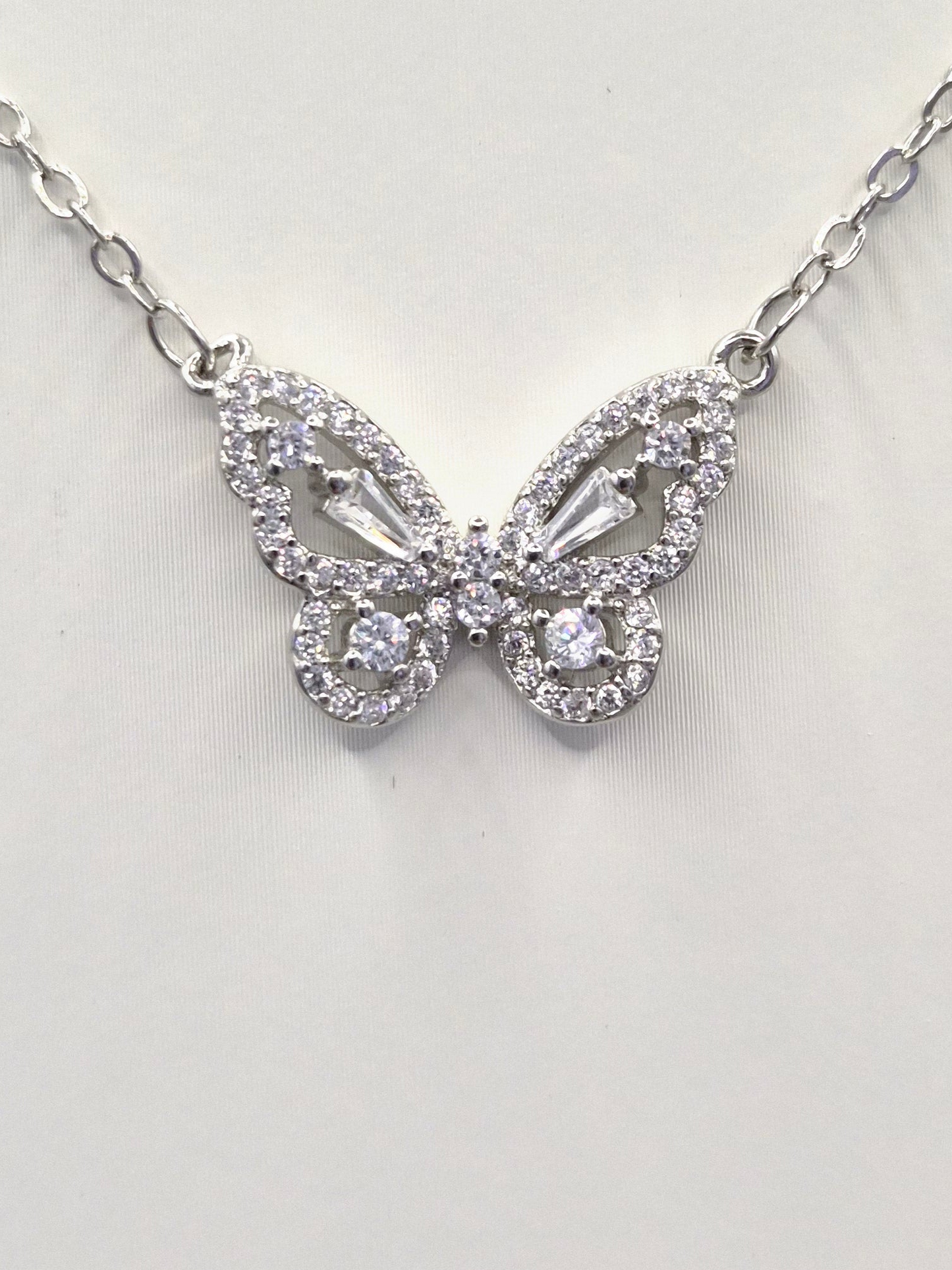 Butterfly Cubic Zirconia Pendant
