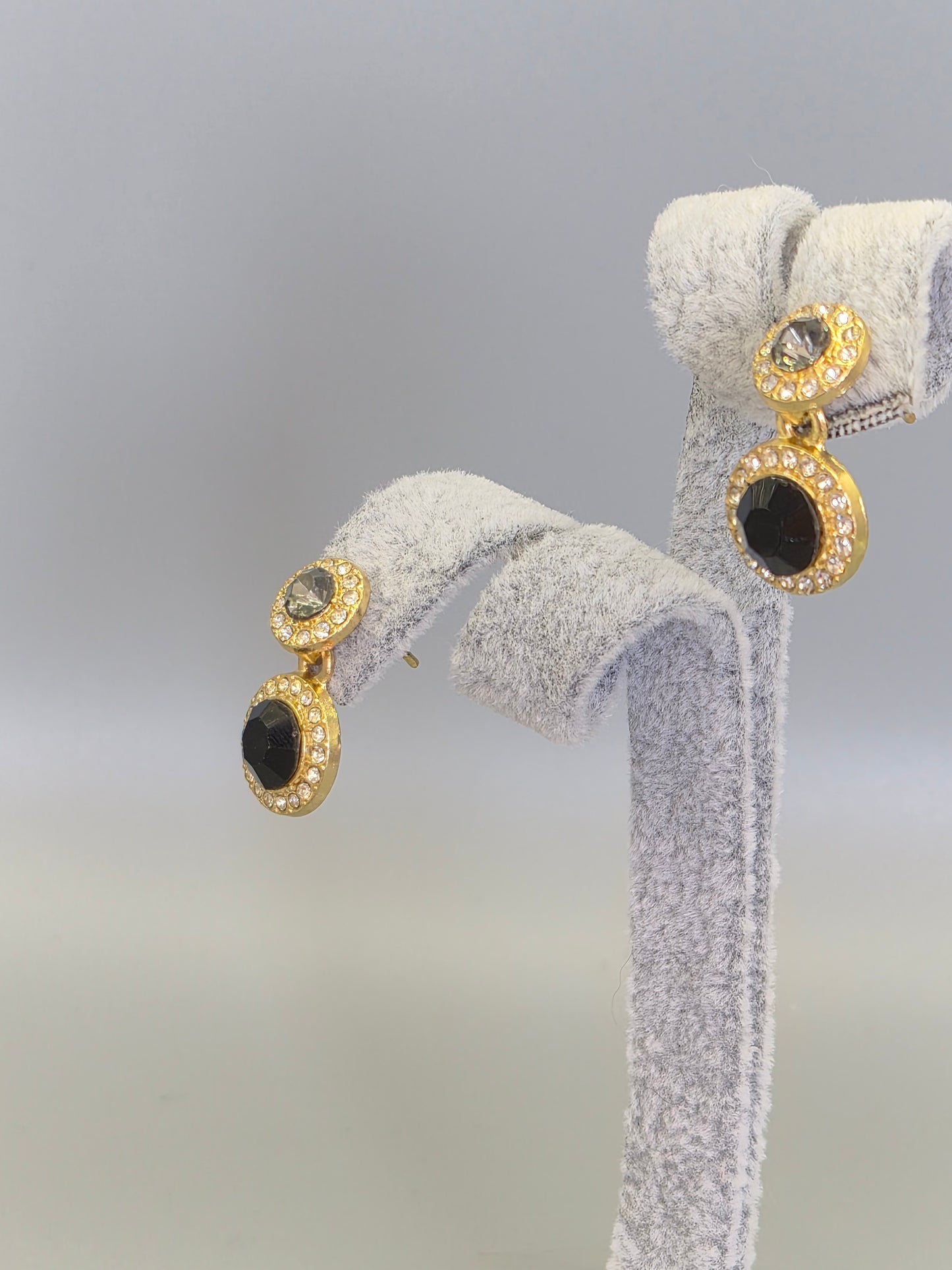 Blue & Sea Blue Cubic Zirconia Earrings Drop Earrings Yellow Set