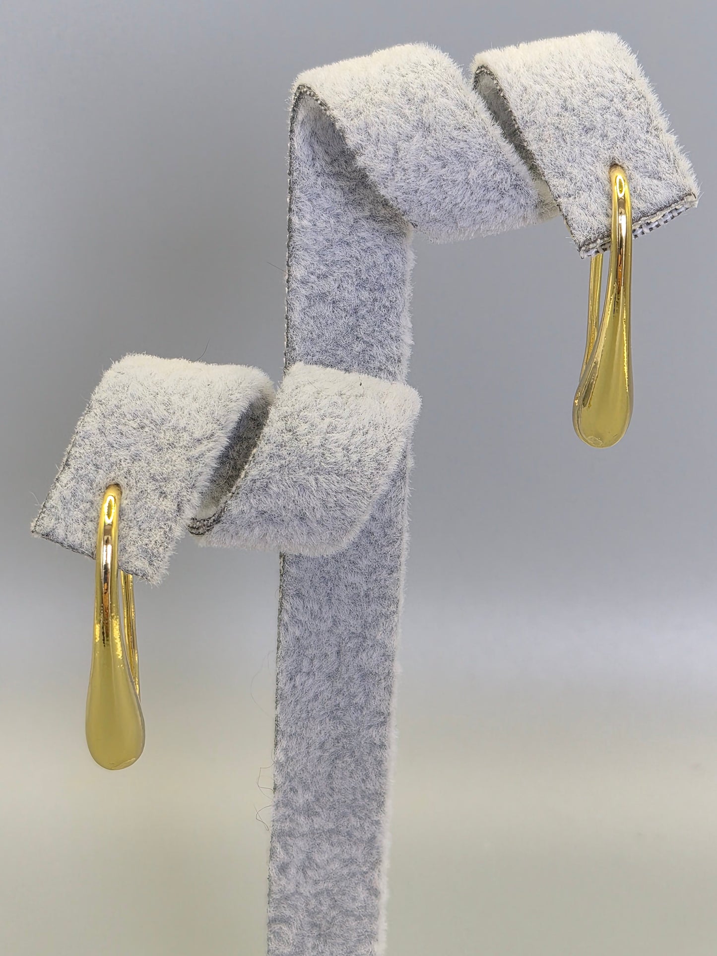 Water Drop Hook Through Earrings Yellow Set