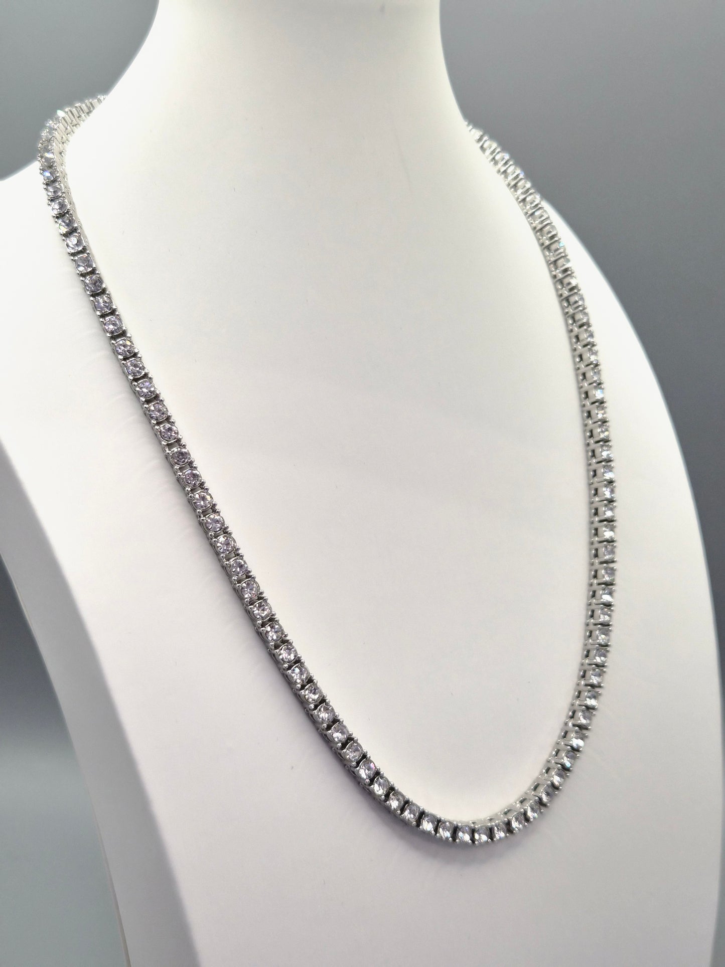 Cubic Zirconia 20" Line Necklace